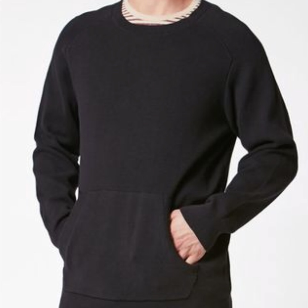 Modern amusement black sweater